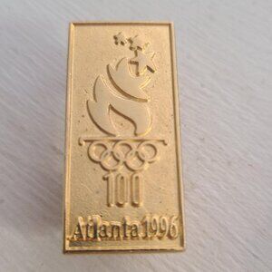 Atlanta Olympics 1996 Vintage Lapel Pin - Georgia USA Olympic Games Torch Badge